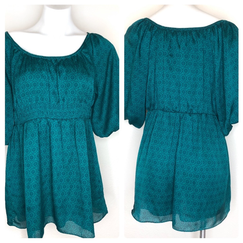 Anthropologie Odille Elastic Waist Baby Doll Dress